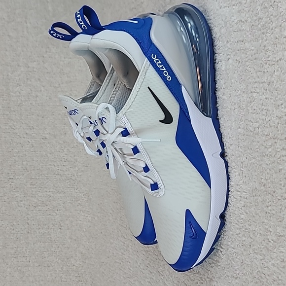 Nike Air Max 270 G Golf Shoes Blue White Men's Size 10.5 Spikeless - Picture 2 of 8